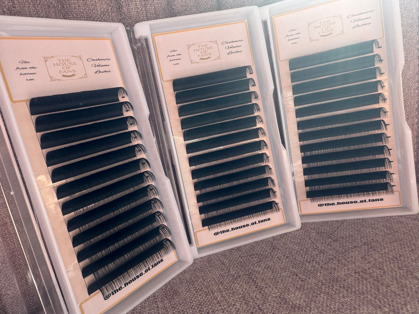 Cashmere lash trays CC